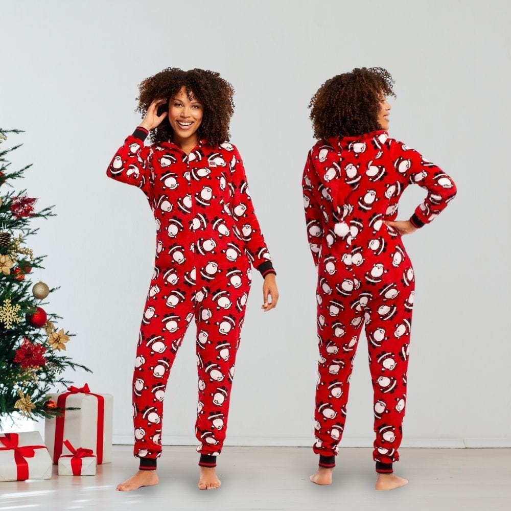 Pyjama Couple Noel Assorti Rouge / Femme-S