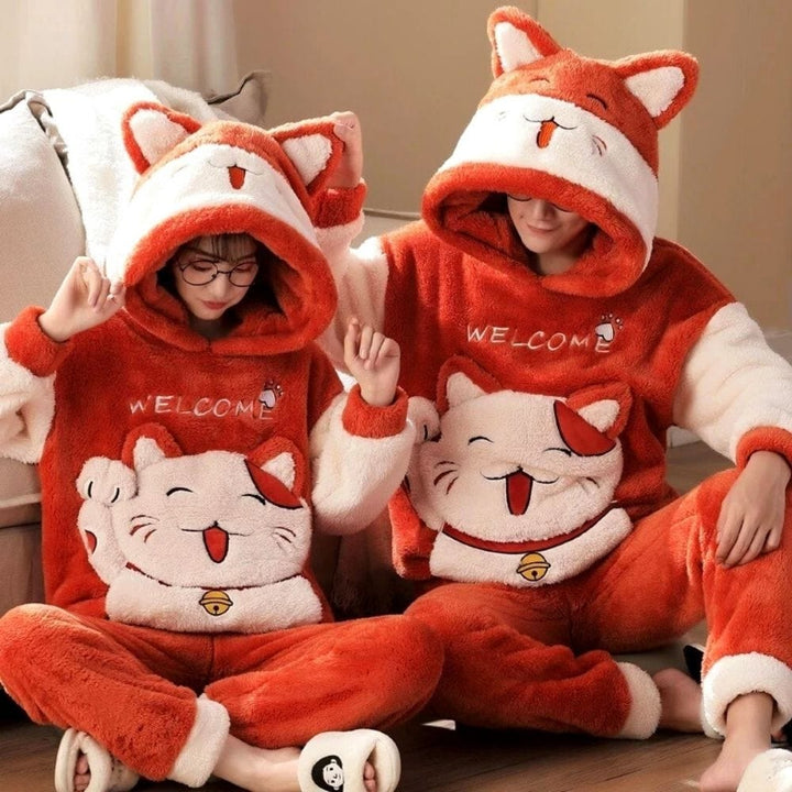 Pyjama Couple Original Rouge / Femme-M