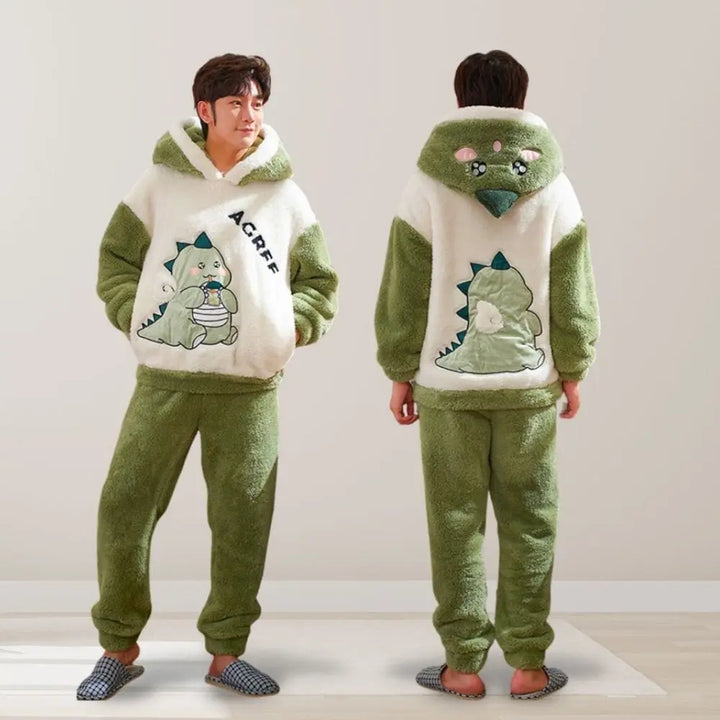 Pyjama Couple Pilou Pilou Vert / L-Homme