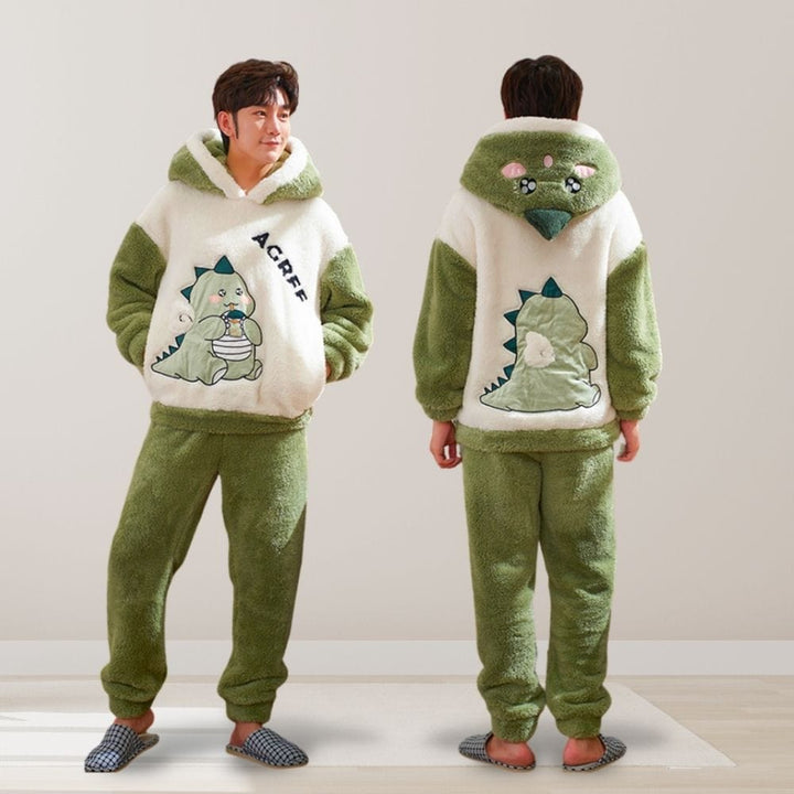 Pyjama Couple Pilou Pilou Vert / L-Homme