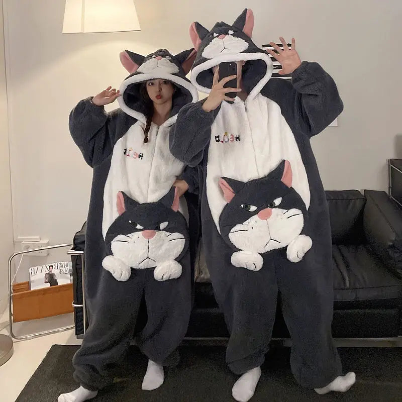 Pyjama Couple Rigolo 1PC-2833 / Femme L