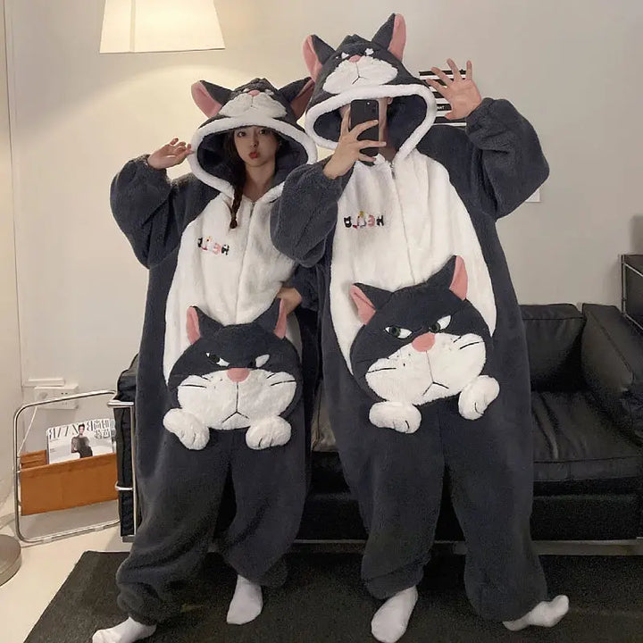 Pyjama Couple Rigolo 1PC-2833 / Femme L