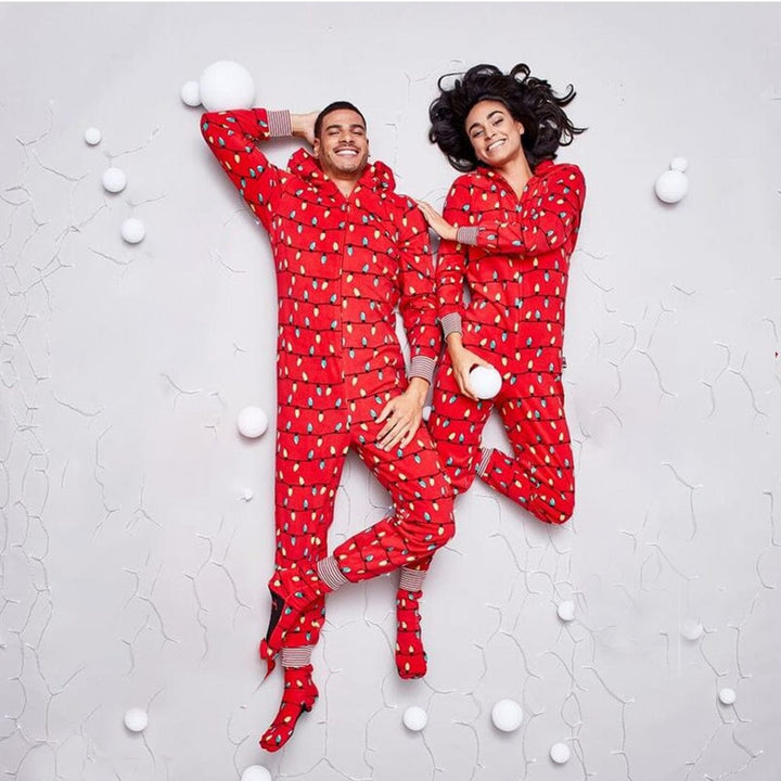 Pyjama De Noel Homme Et Femme Rouge / Homme-XXL