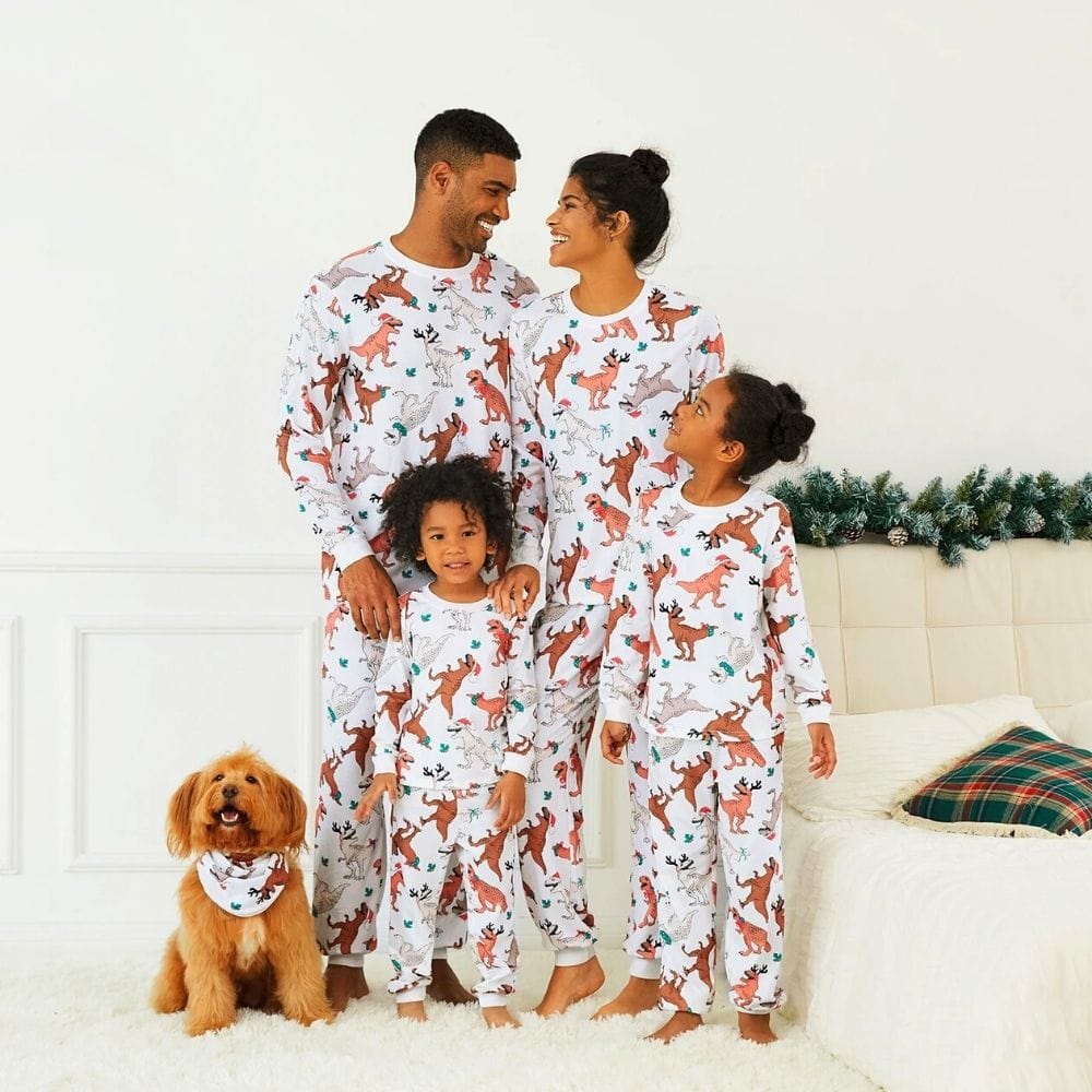 Blanc / Papa-S Pyjama Famille