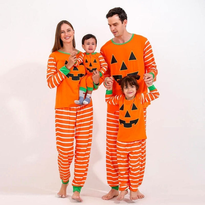 Pyjama Halloween Famille Orange / Maman M