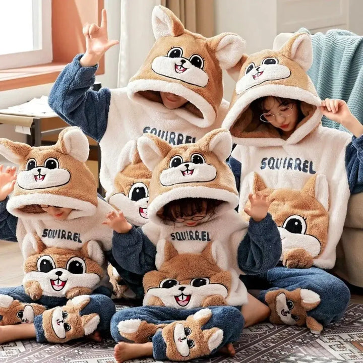 Pyjama Hiver Famille Beige / Maman-S