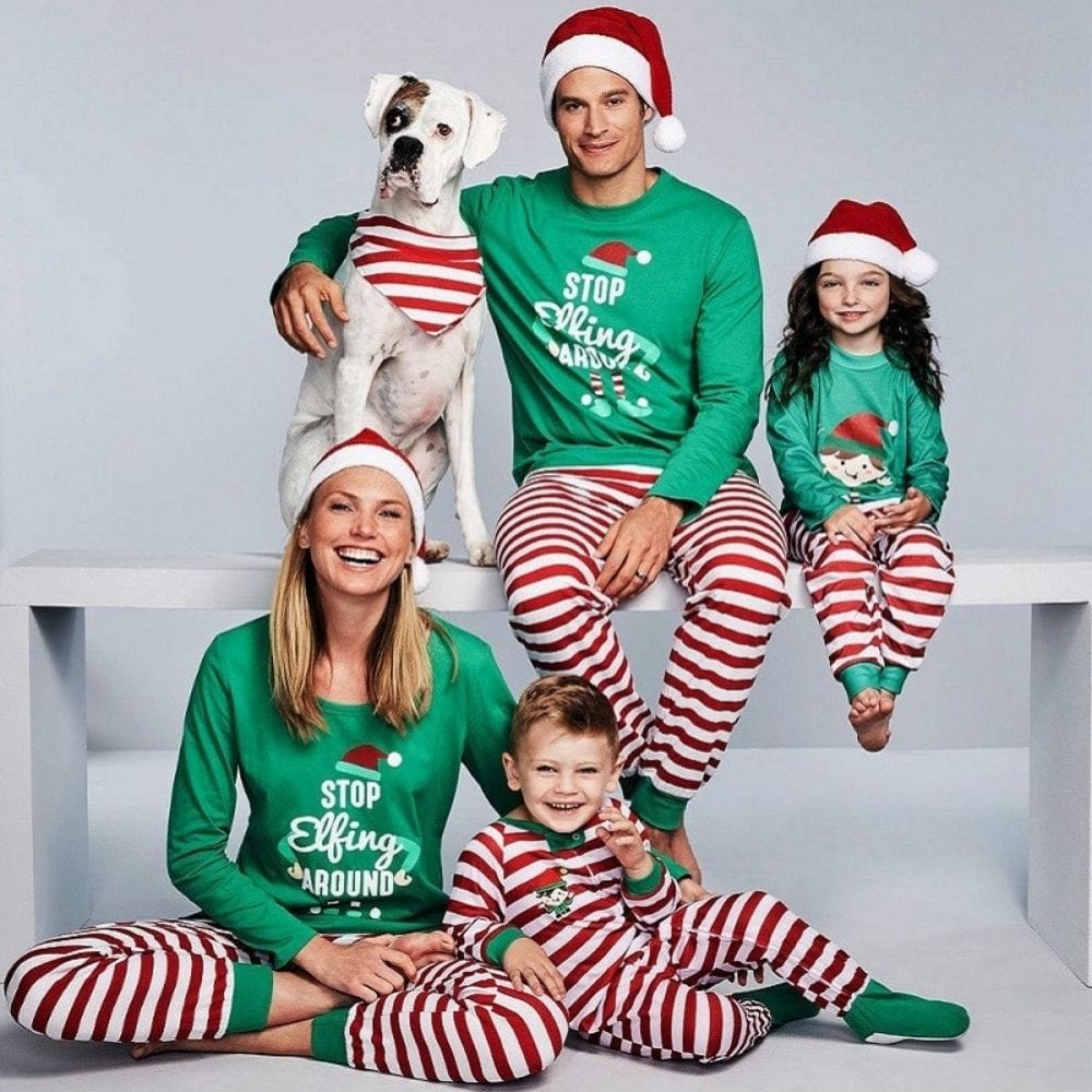 Pyjama Lutin Famille Vert / Maman-S