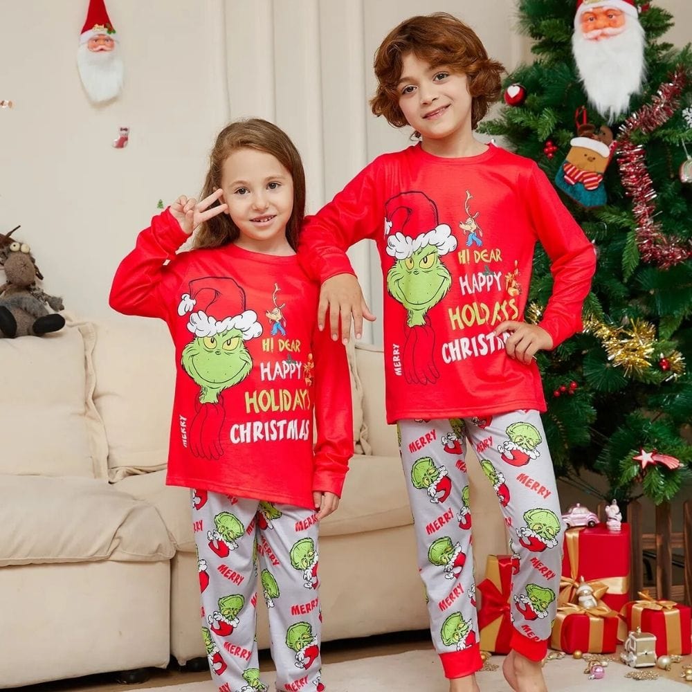Pyjama Noel Famille Grinch