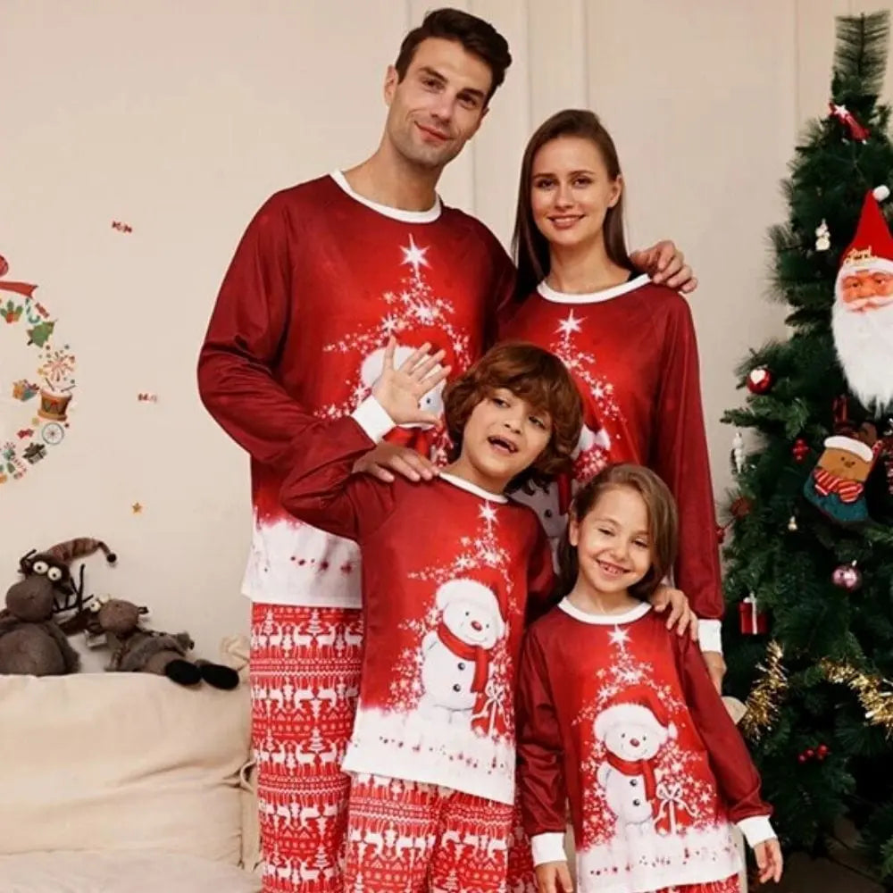 Kelandoom Pyjamas Noël Famille - Ensembles Pyjama Père Noël Matching Pour Toute La Famille