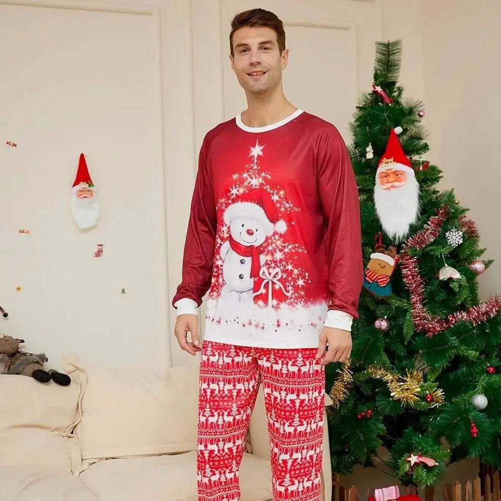 Pyjama Famille Noël Assorti – Tissu Doux Respirant, Styles Pour Tous, Parfait Pour Réveillon Et Cadeau Festif