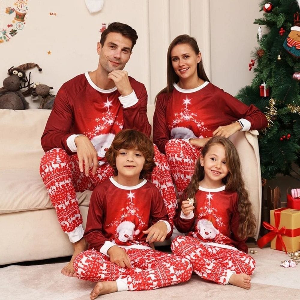 Rouge / Père S Pyjamas Noel Famille