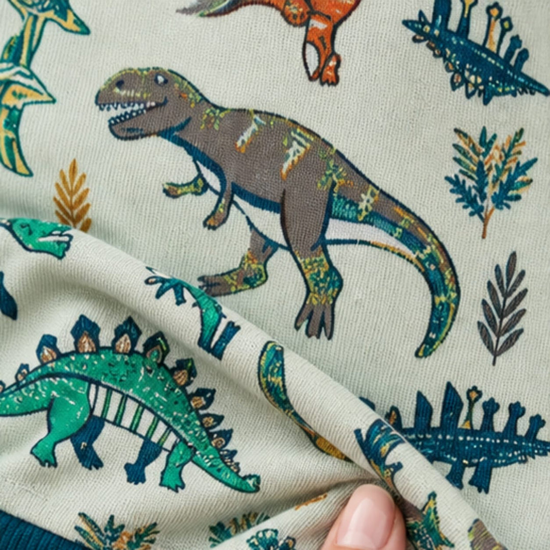 Familienpyjama mit Dinosauriermotiv