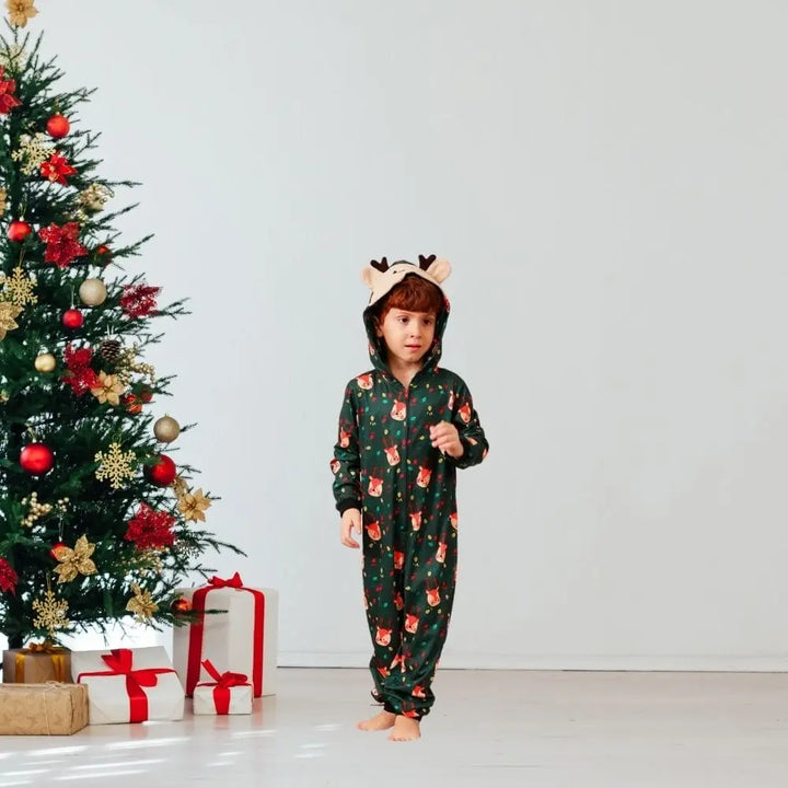 Pyjama Renne Noël Vert-Sapin / Enfant 1-2Y