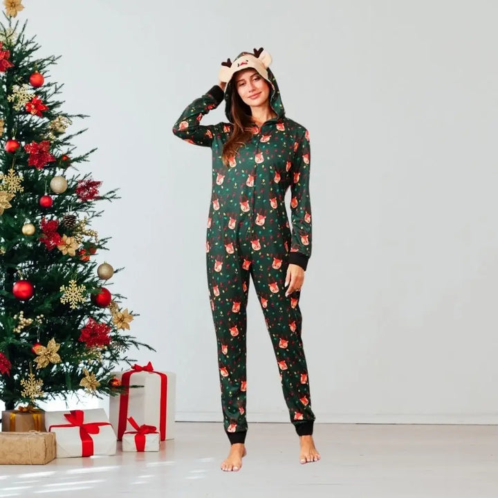 Pyjama Renne Noël Vert-Sapin / Mère S