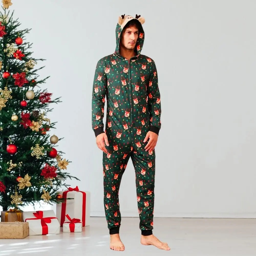Pyjama Renne Noël Vert-Sapin / Père S