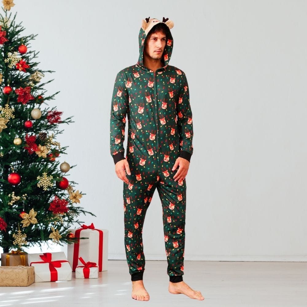 Pyjama Renne Noël Vert-Sapin / Père S