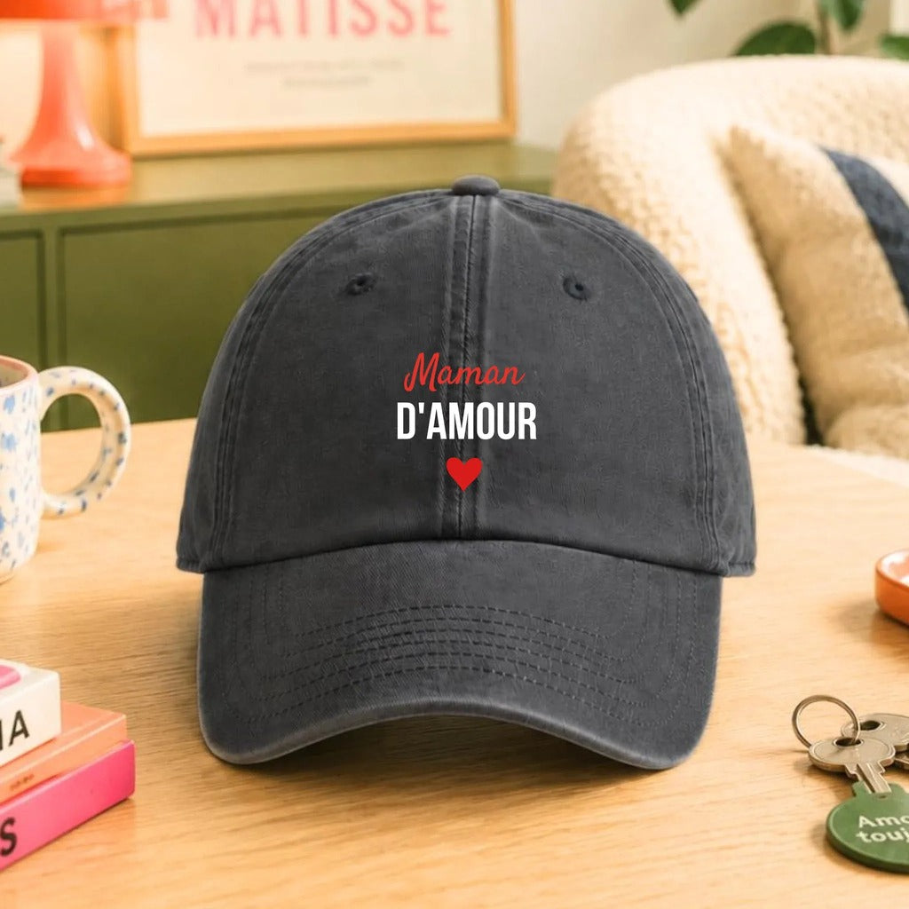 Casquette Maman d'amour noire