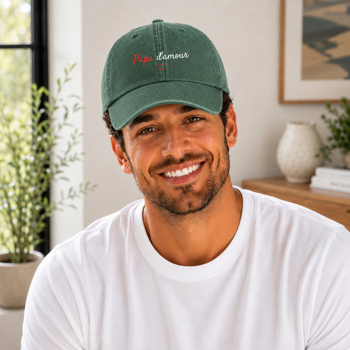 Casquette Papa d'amour forest portée
