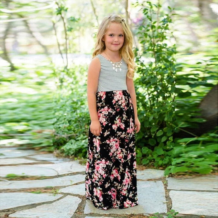 Robe Assortie Mère Fille Noir / Fille 80 (3T)