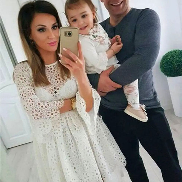 Robe Baptême Mère Fille