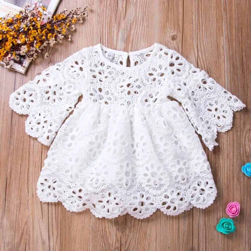 Robe Baptême Mère Fille Blanc / Fille 12M
