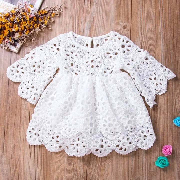 Robe Baptême Mère Fille Blanc / Fille 12M