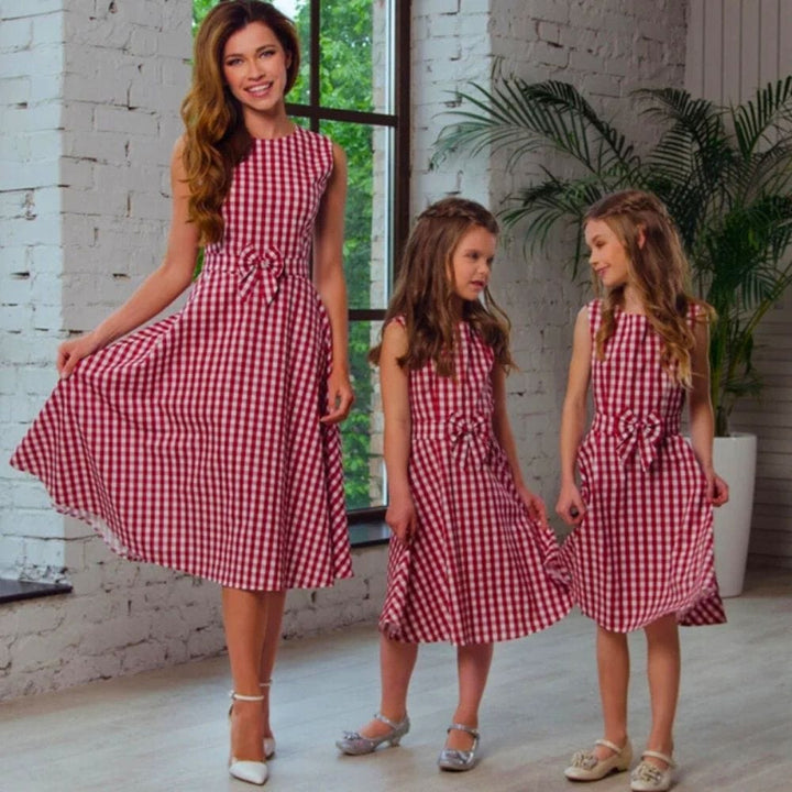 Robe Champêtre Mère Fille Rouge / Maman S