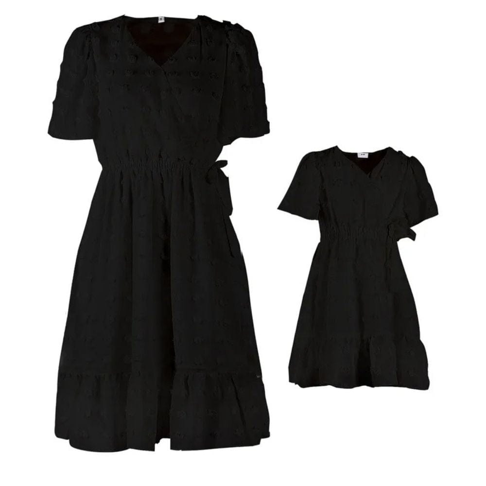 Robe Cocktail Mère Fille Noir / Fille 6-7T