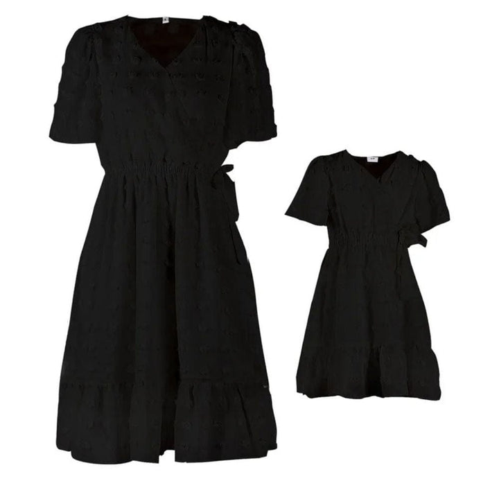 Robe Cocktail Mère Fille Noir / Fille 6-7T