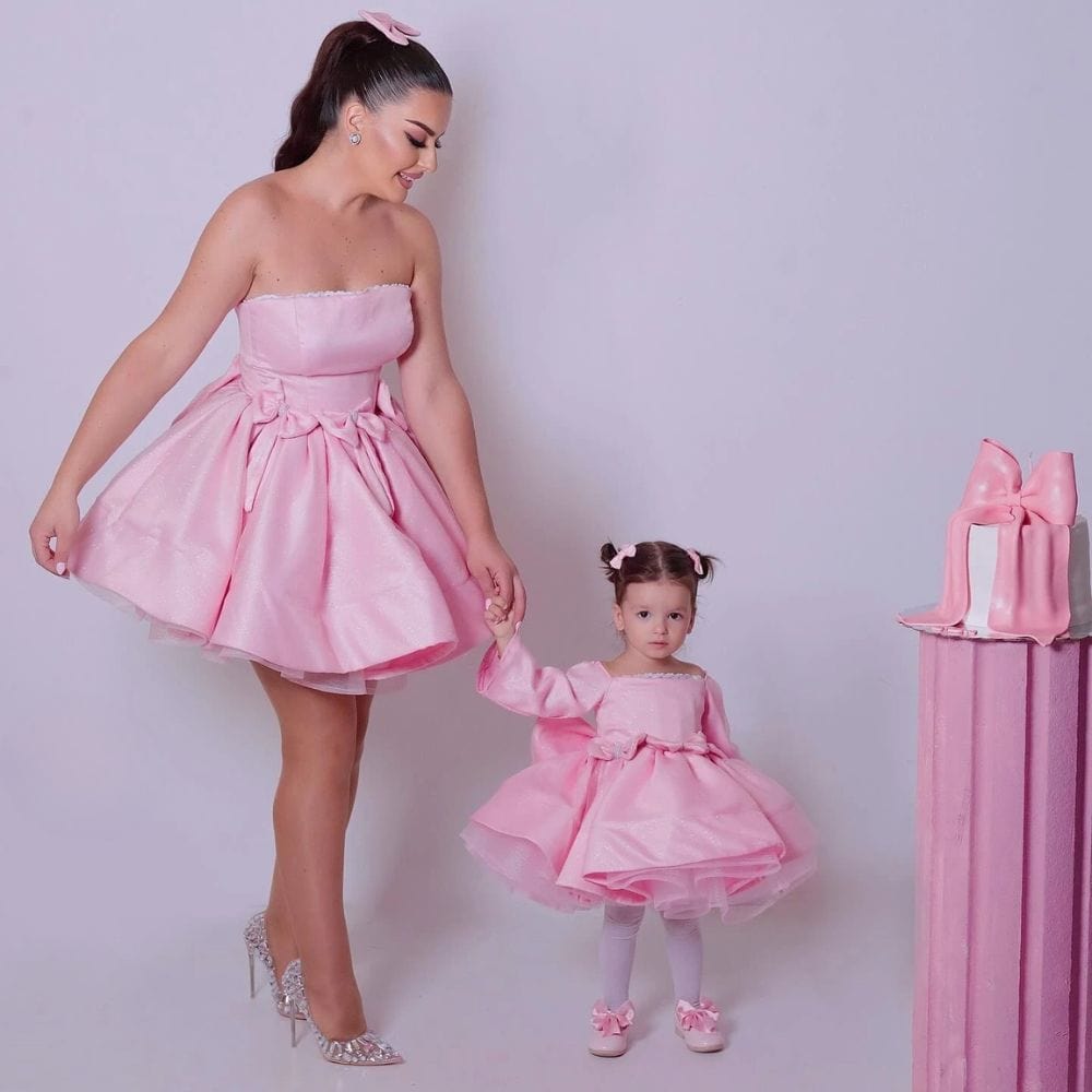 Robe De Princesse Mère Et Fille Rose / Maman 32