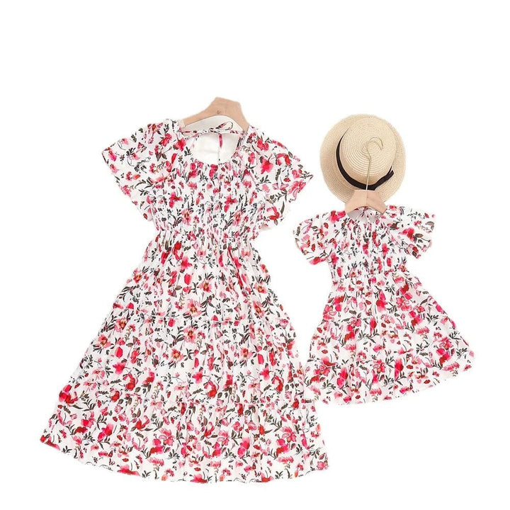 Robe Fleurie été Petite Fille Et Maman