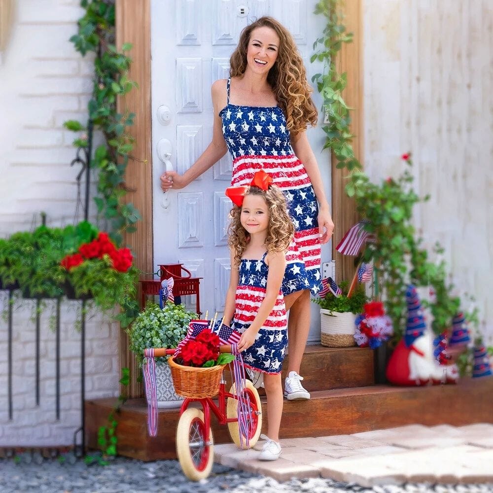 Robe Mère Et Fille California Dream America / Maman S