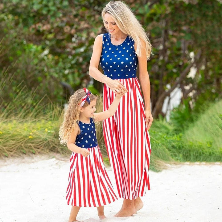 Robe Mère Fille America