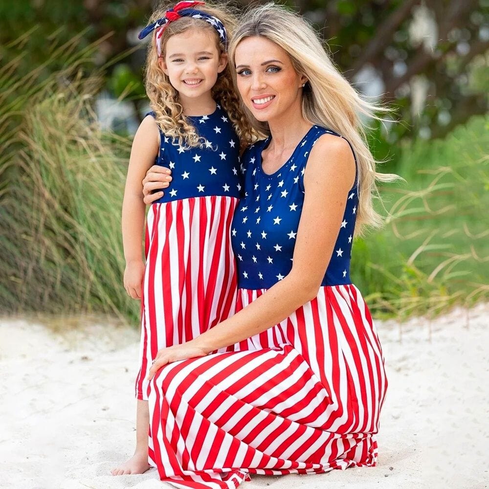 Robe Mère Fille America