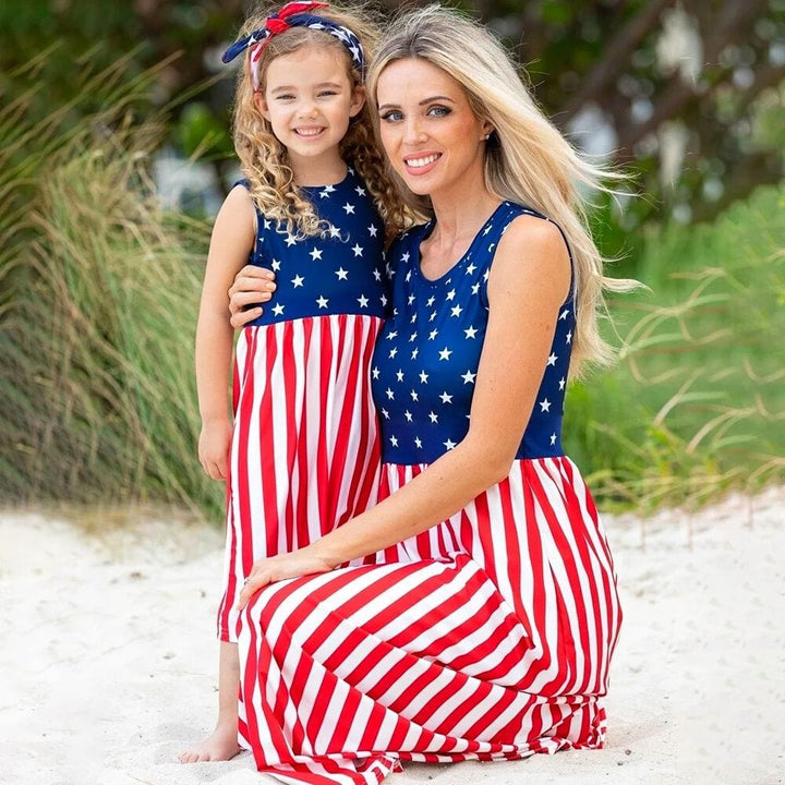 Robe Mère Fille America