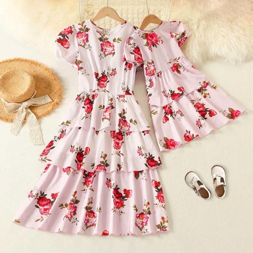 Robe Mère Fille Bébé