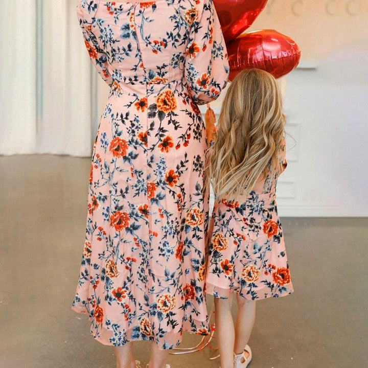 Robe Mère Fille Bohème