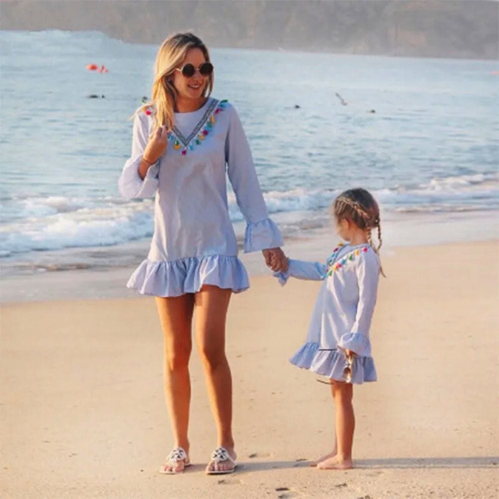 Robe Mère Fille Été Assorties