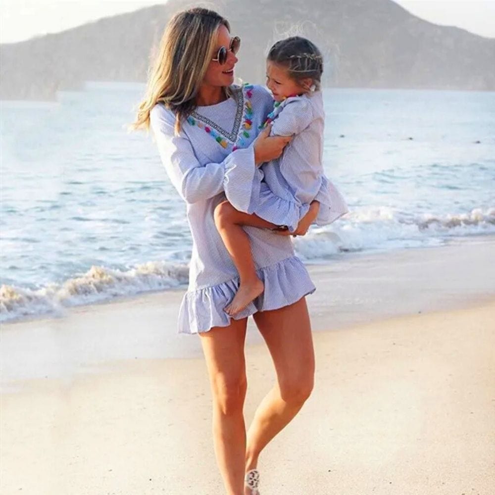 Robe Mère Fille Été Assorties