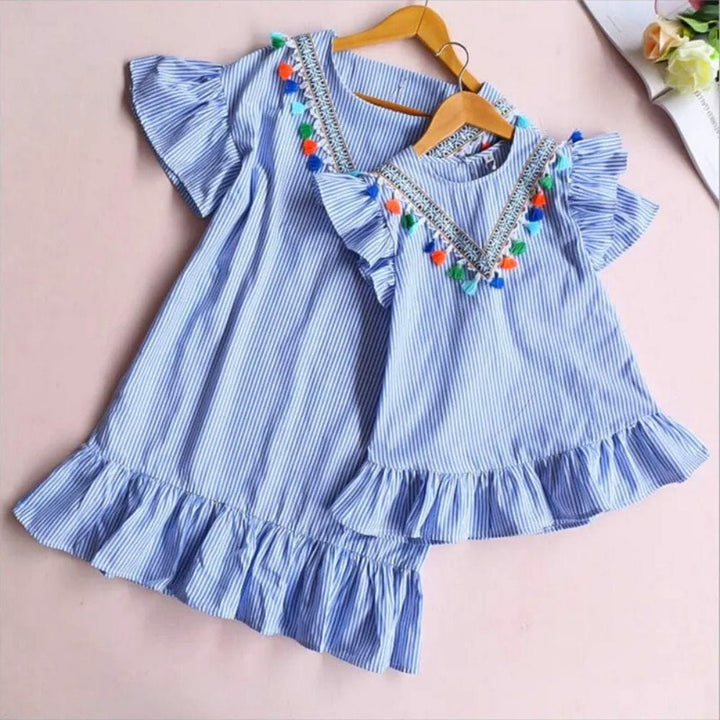 Robe Mère Fille Été Assorties