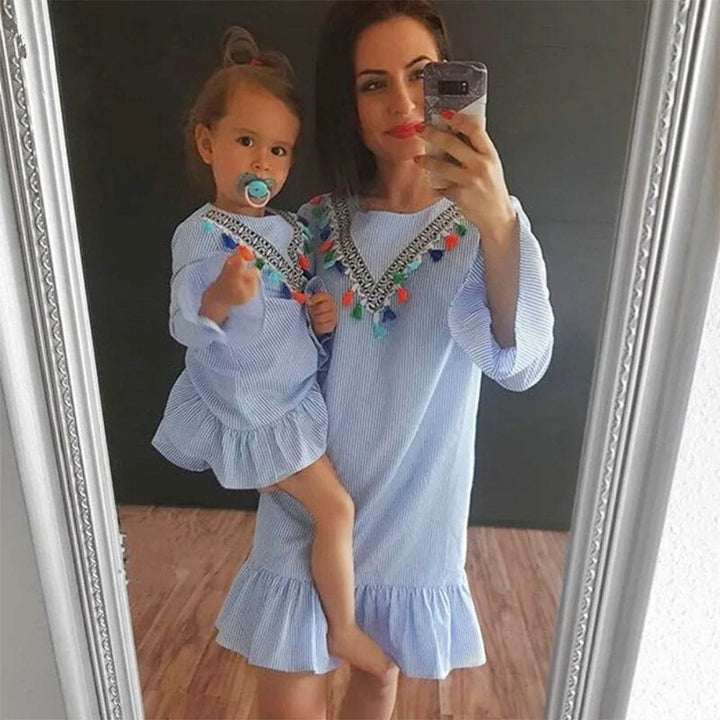 Robe Mère Fille Été Assorties