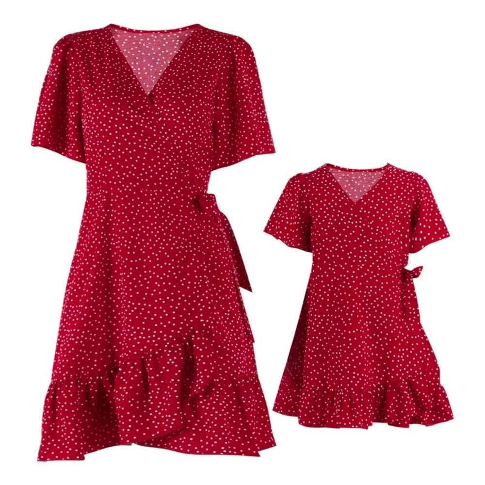Robe Mère Fille Rouge Rouge / Maman S