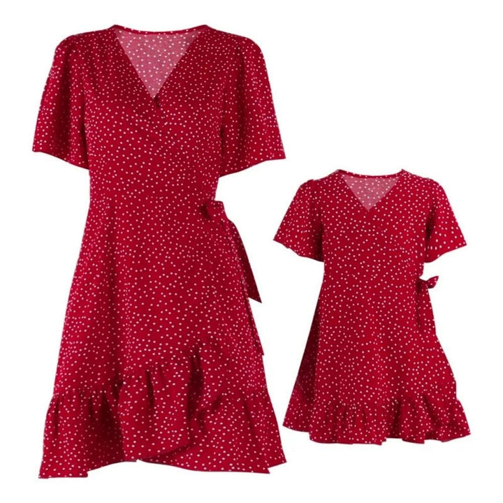 Robe Mère Fille Rouge Rouge / Maman S