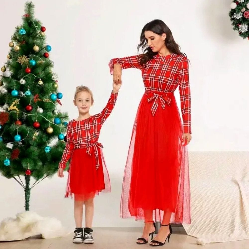 Robe Mère Noel Fille