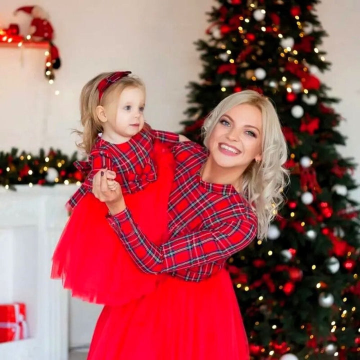 Robe Mère Noel Fille Rouge / Maman S