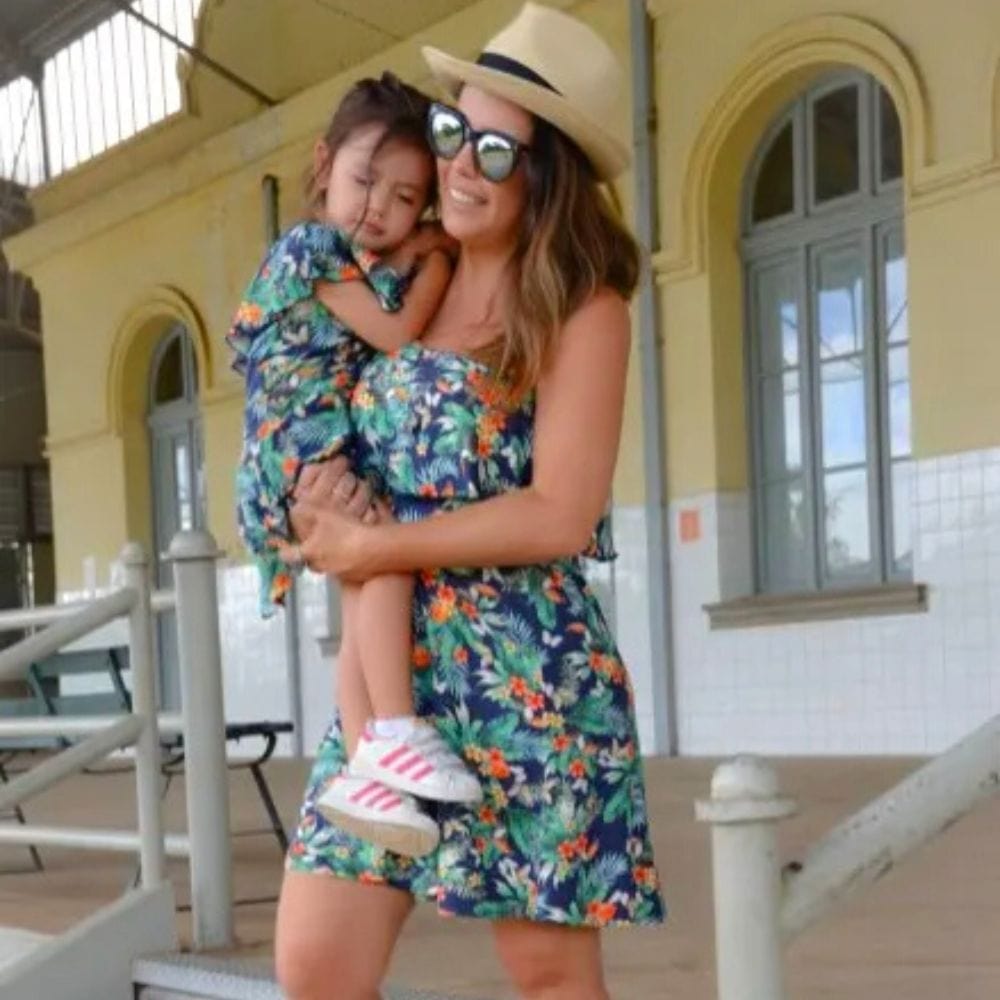 Robe fille tropical hotsell