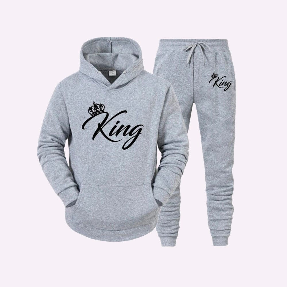 Survêtement Couple Assorti Gray King / S
