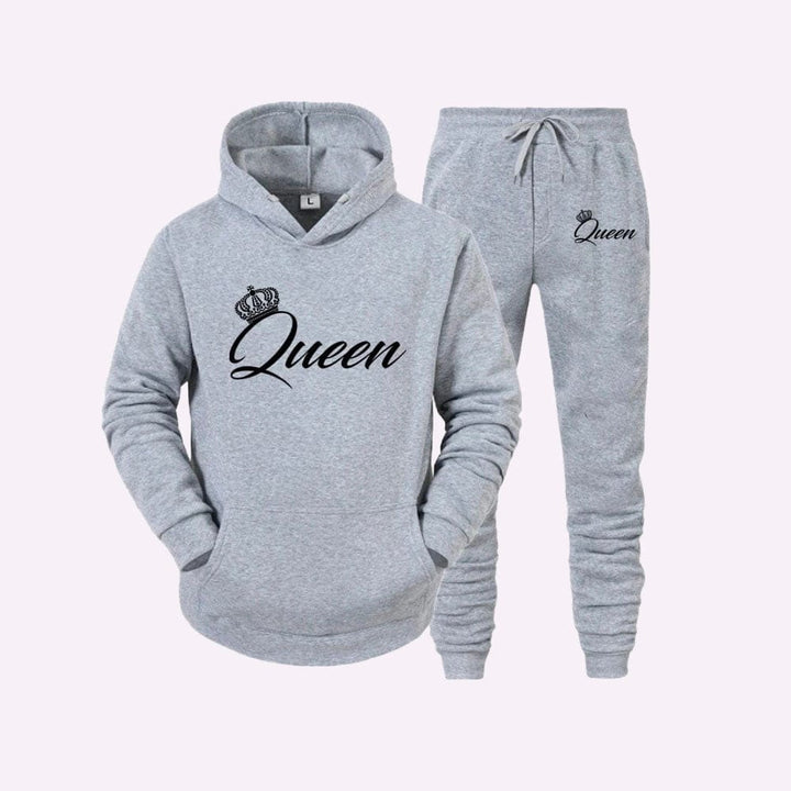Survêtement Couple Assorti Gray Queen / S