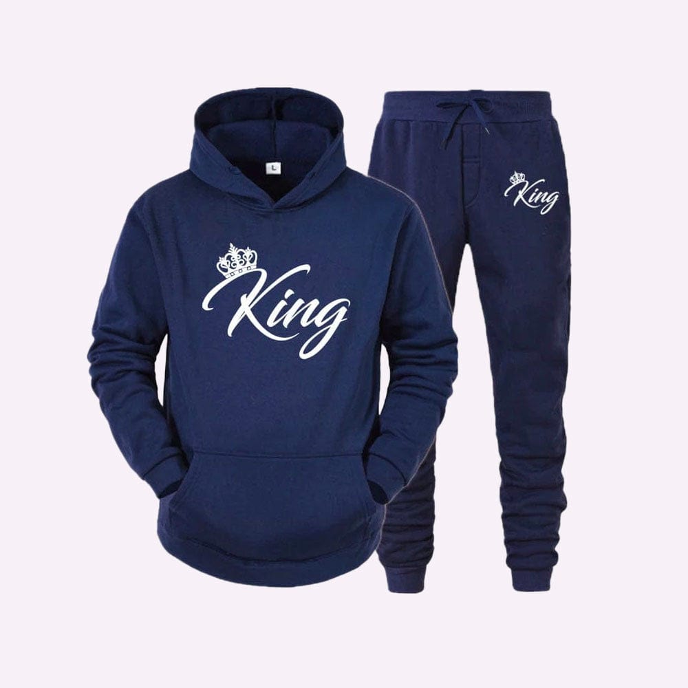 Survêtement Couple Assorti Navy Blue King / S