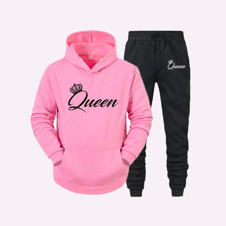 Survêtement Couple Assorti Pink Queen / S